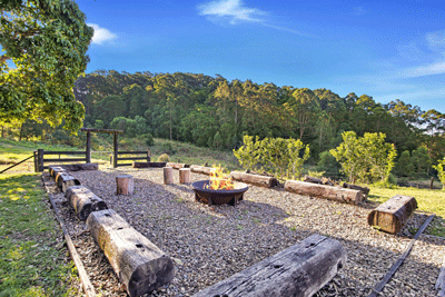 Firepit at Kin Kin Farm House